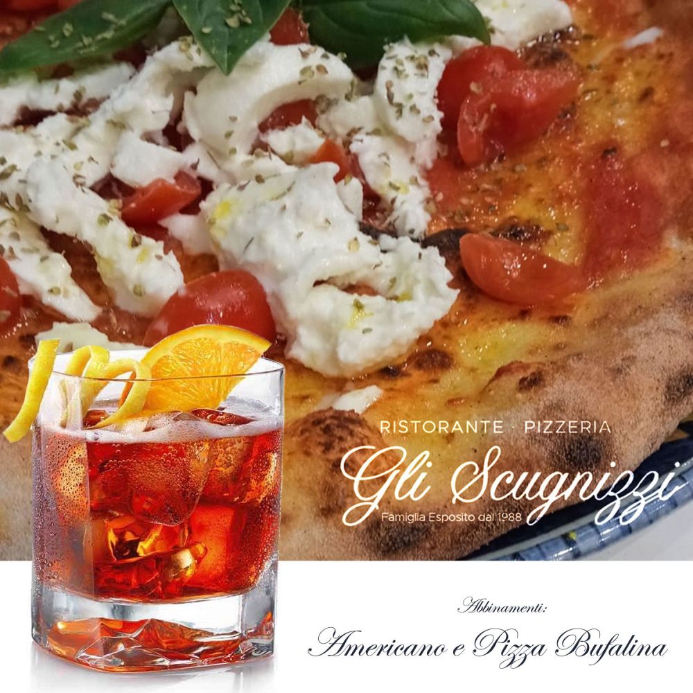 negroni e pizza alla bufalina