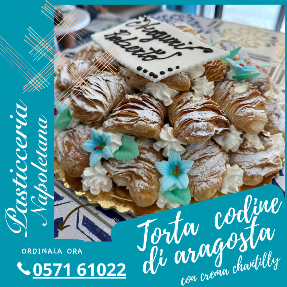 Torta codine di aragosta e crema chantilly